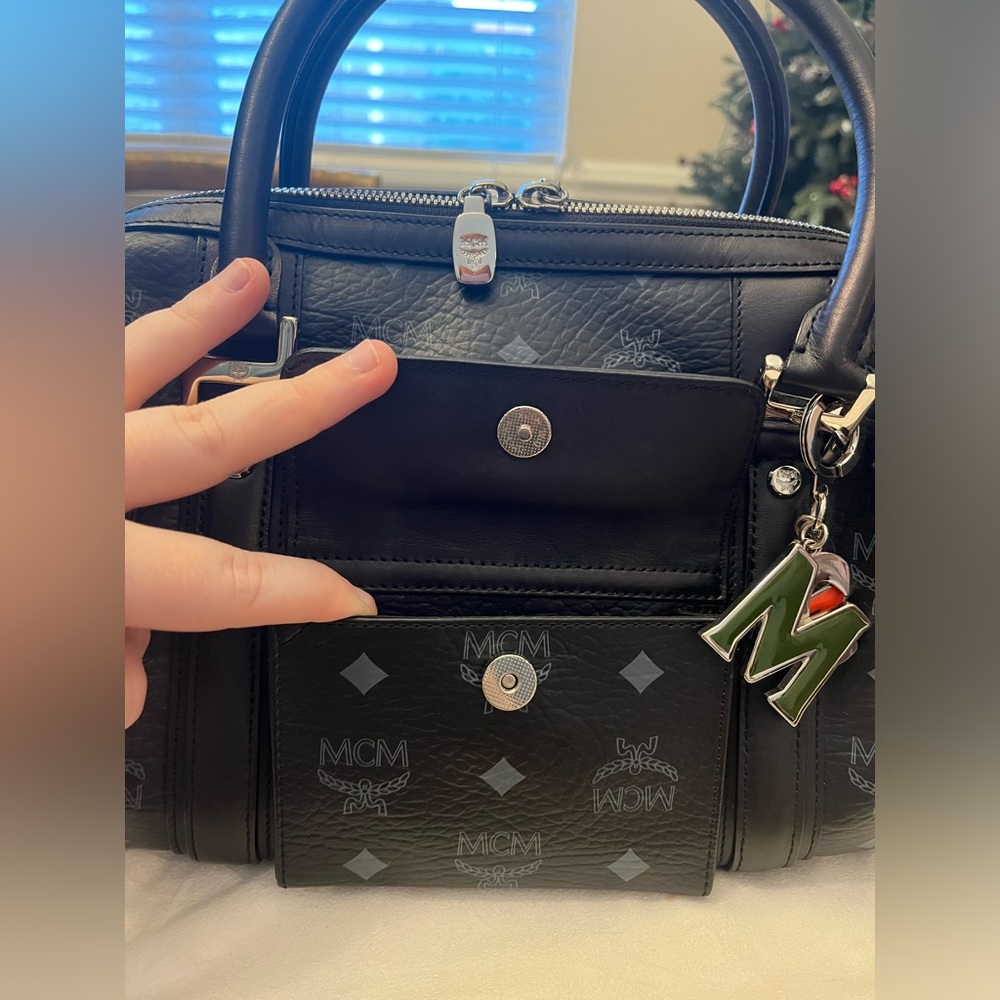 EUC Authentic MCM Visetos Boston Bag - Picture 10 of 15